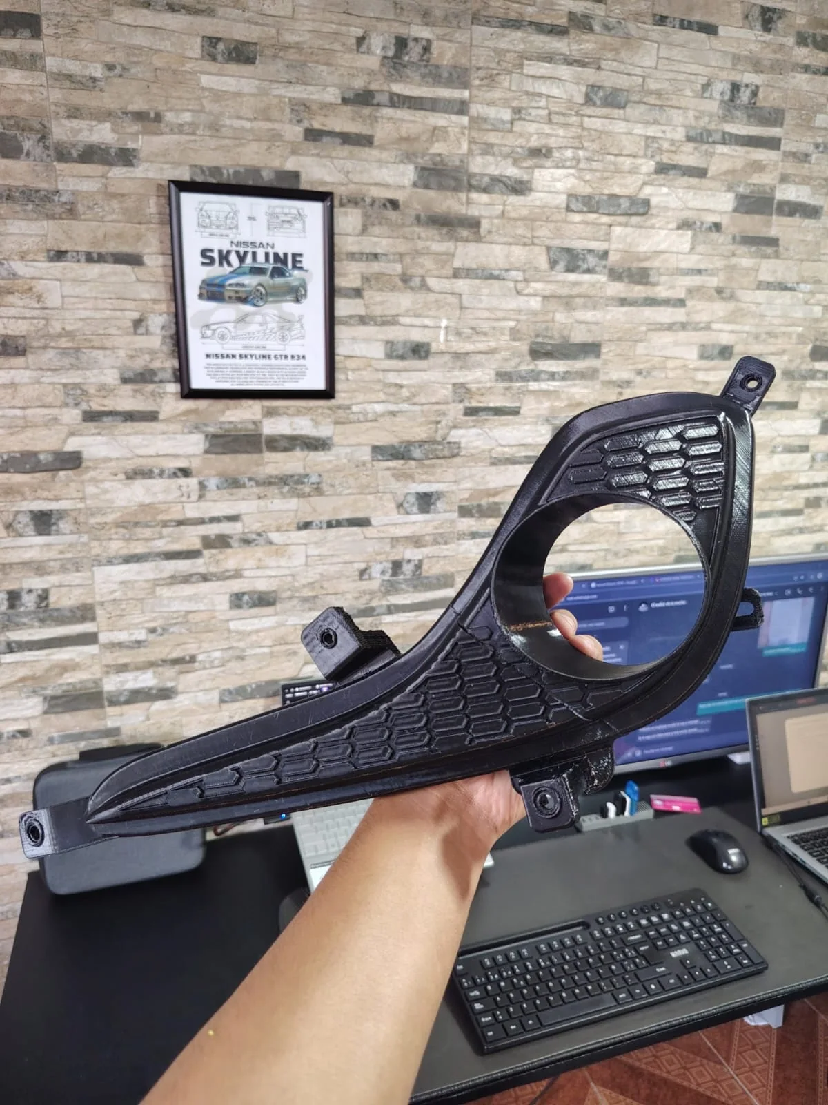 Rejilla automotriz fabricada por Innova 3D