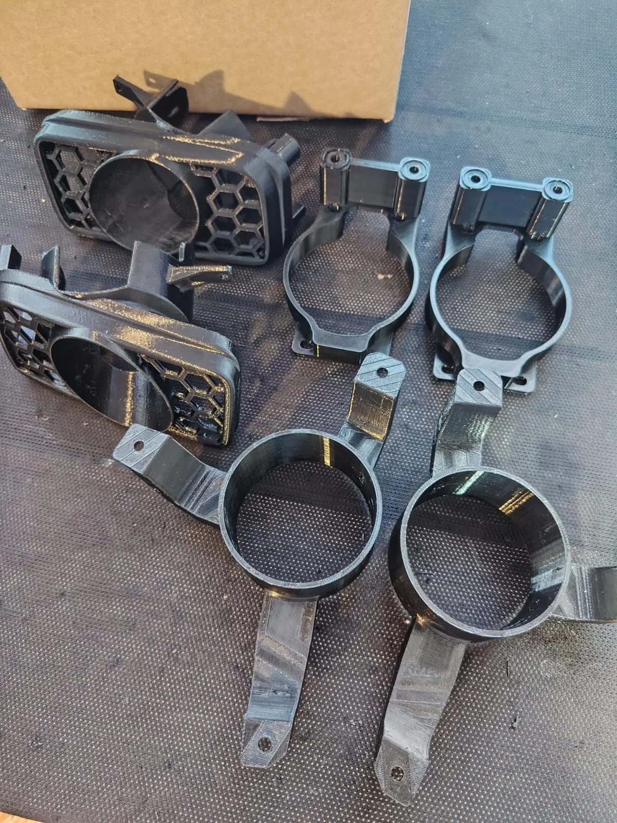 Conjunto de soportes funcionales impresos en 3D